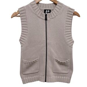 Alp n Rock Women’s Tan Organic Cotton Knit Vest Size XS